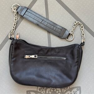 Elegant Black Women's Shoulder Bag with Chain Strap